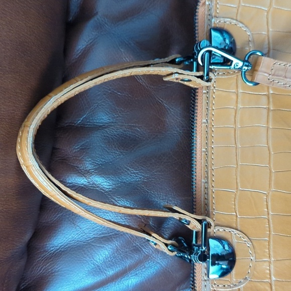 HP. Made in Italy Divina Firenze Embossed Alligator Leather 2-Way Bag - Picture 14 of 14